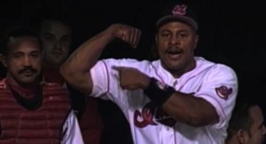 Albert Belle Flexing his 1995 Bicep