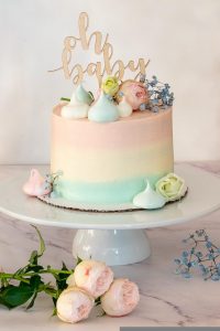 pastel wedding cake