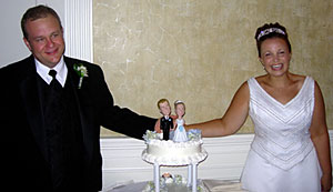 custom wedding cake topper bobblehead