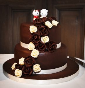 chocolate wedding cake