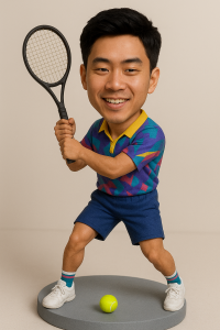 custom tennis player gift