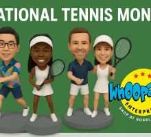 national tennis month bobblehead